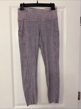 Lululemon High-Rise Fast and Free 25” Tights with Side Pockets